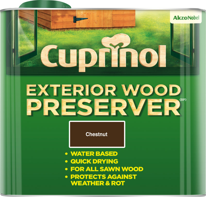 Cuprinol Exterior Wood Preserver (BP) Chestnut 2.5L