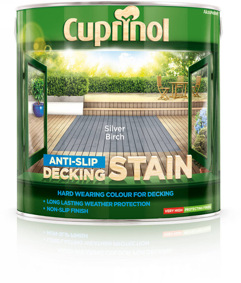 Cuprinol Anti-Slip Decking Stain Silver Birch 2.5L