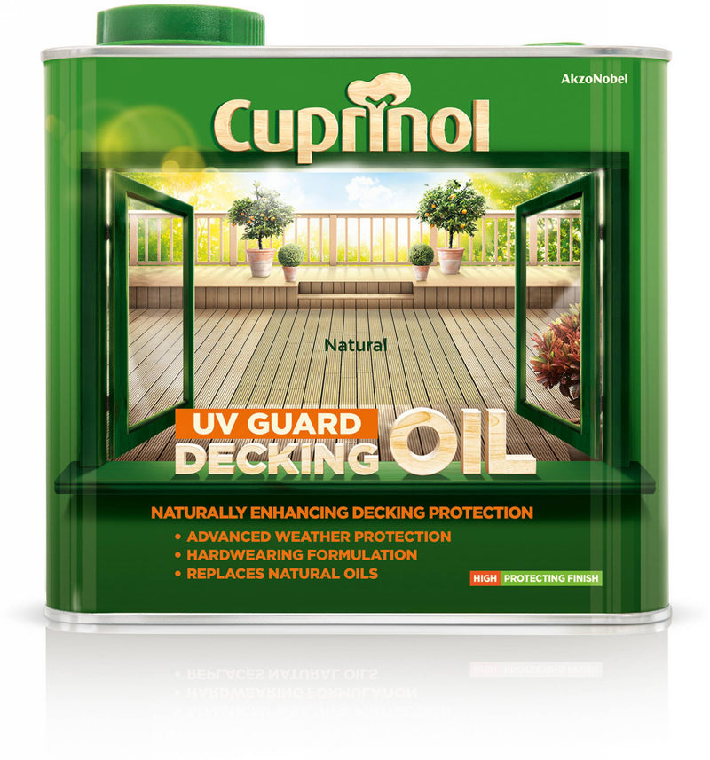 Cuprinol UV Guard Decking Oil Natural 2.5L
