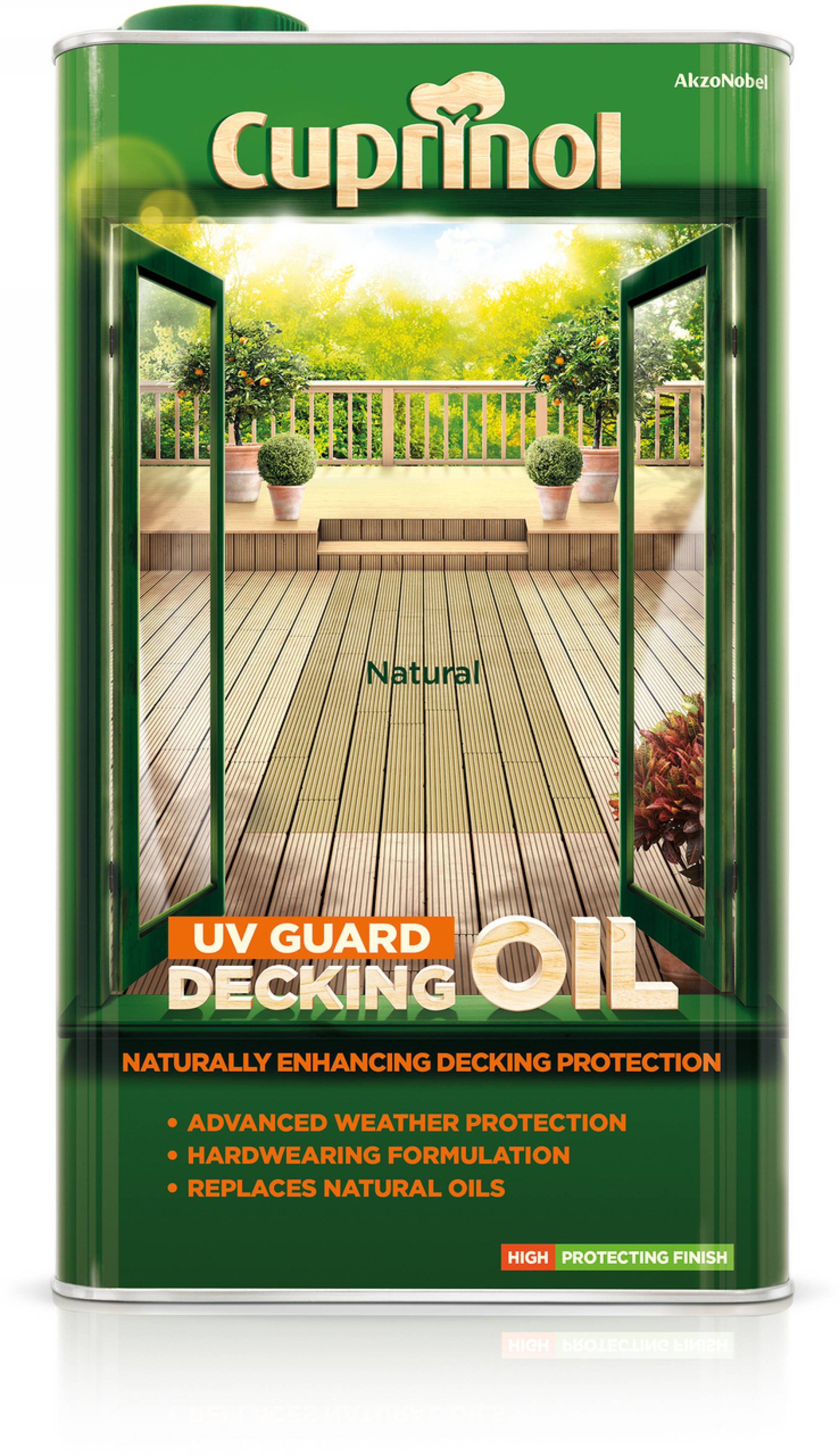 Cuprinol UV Guard Decking Oil Natural 5L