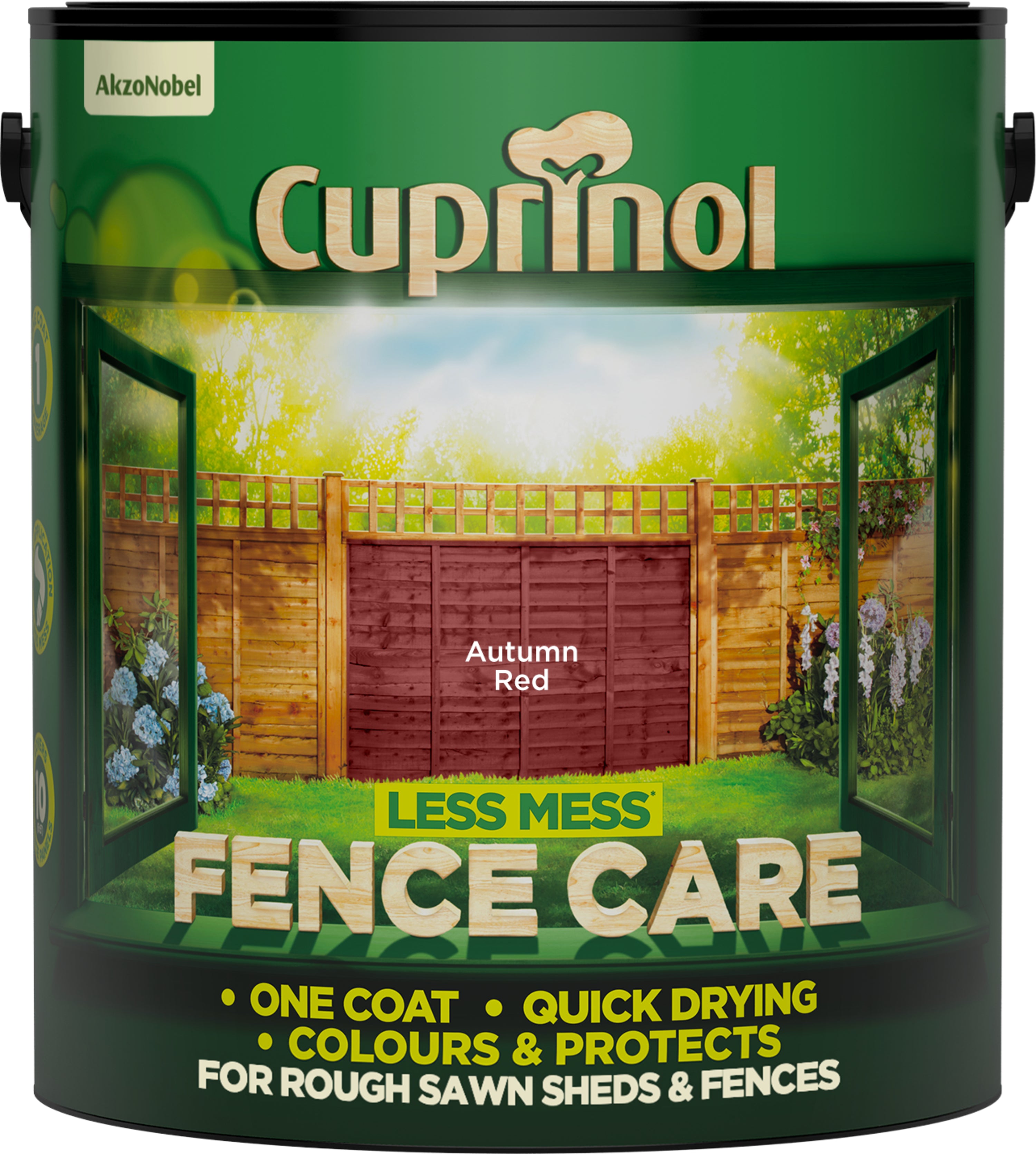 Cuprinol Less Mess Fence Care CARE Autumn Red 6L