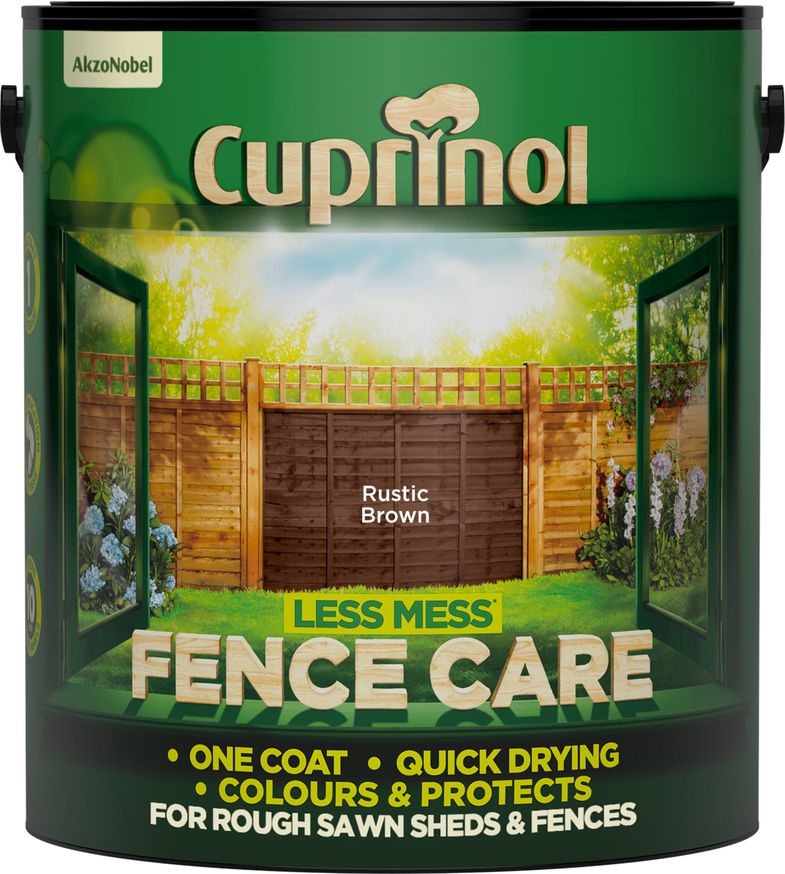 Cuprinol Less Mess Fence Care Rustic Brown 6L