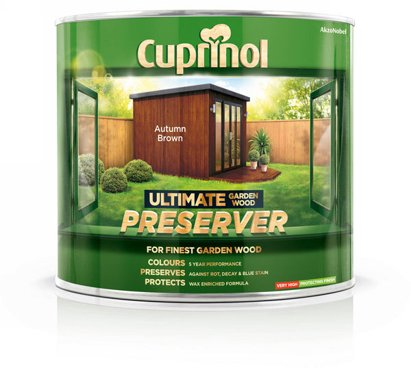 Cuprinol Ultimate Garden Wood Preserver Autumn Brown 1L