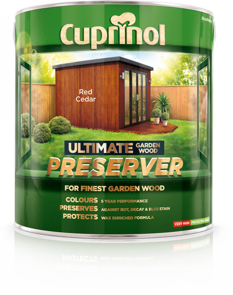Cuprinol Ultimate Garden Wood Preserver Red Cedar 4L