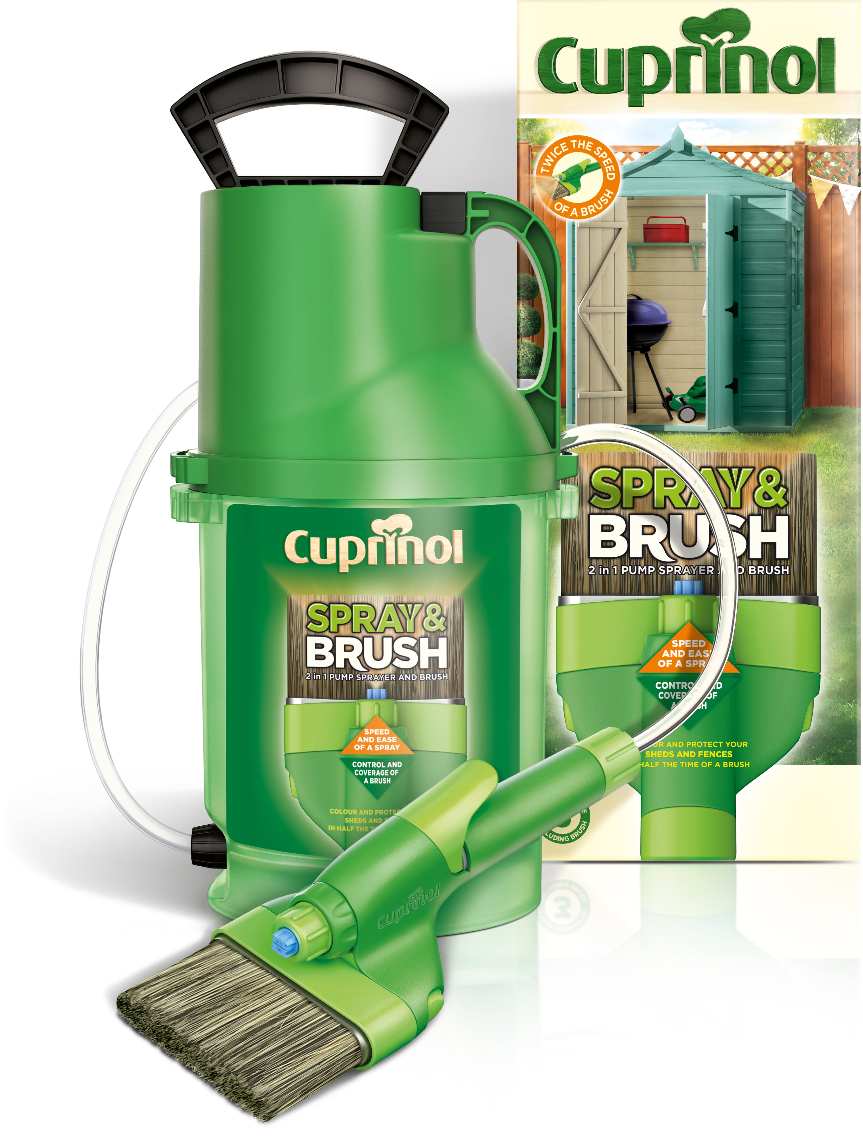 Cuprinol Spray & Brush 2 In 1 Pump Sprayer