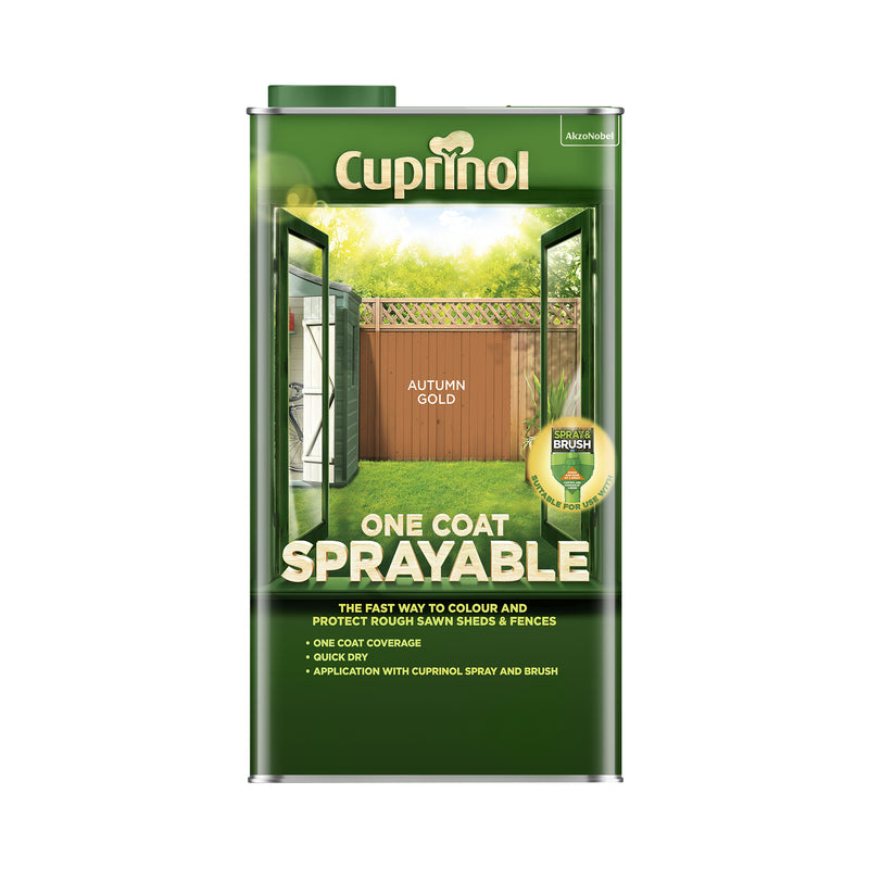 Cuprinol Spray & Fence Treatment Autumn Gold 5L
