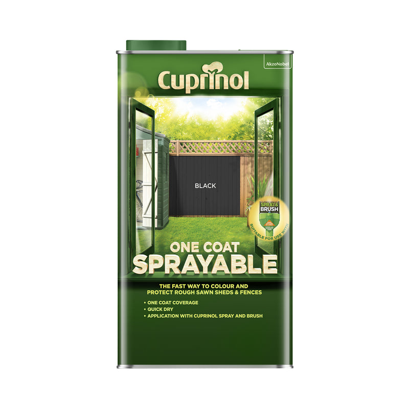 Cuprinol Spray & Fence Treatment Black 5L