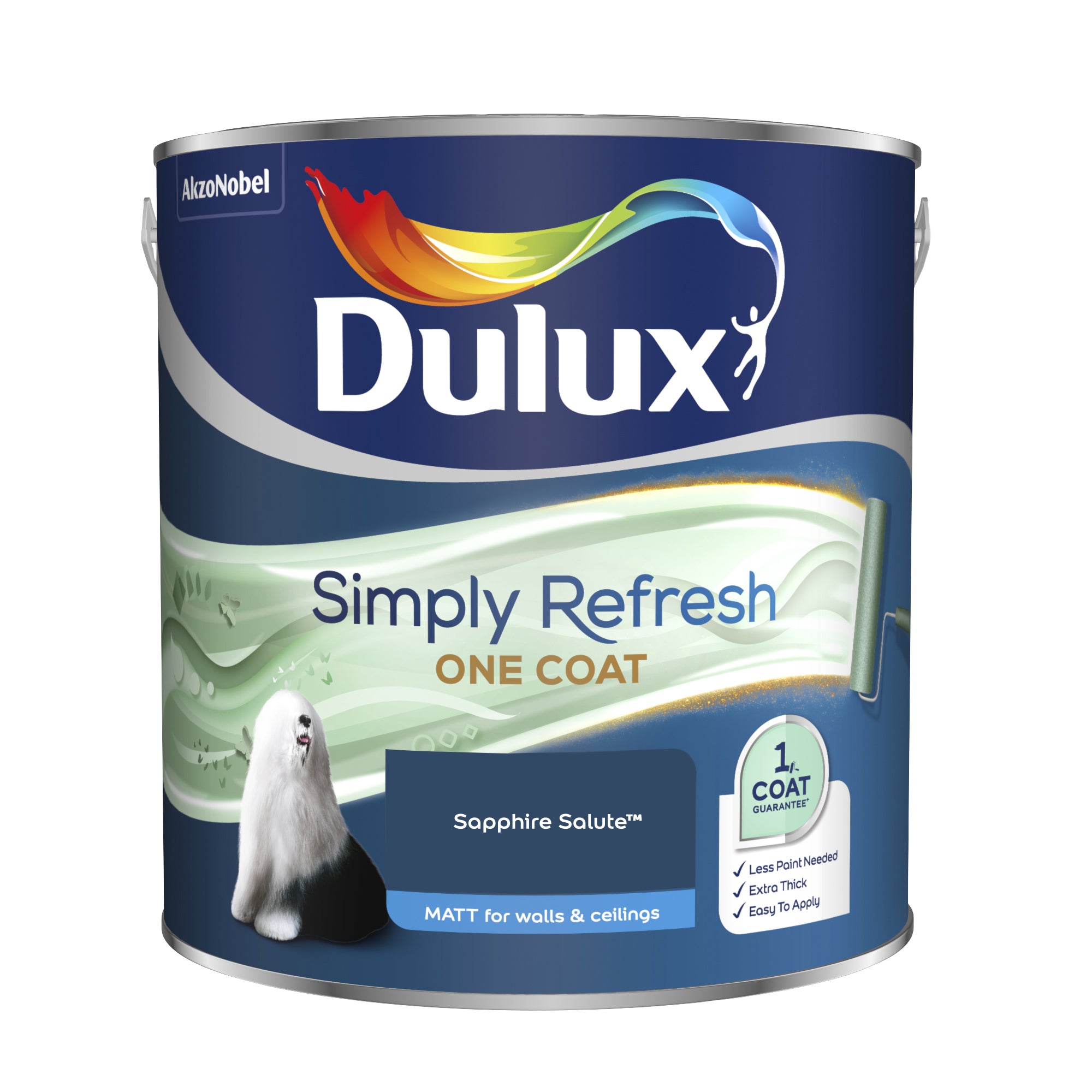 Dulux Simply Refresh One Coat Matt Sapphire Salute 2.5L