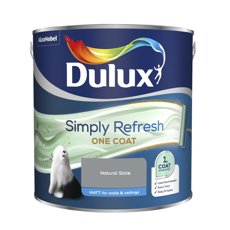Dulux Simply Refresh One Coat Matt Natural Slate 2.5L