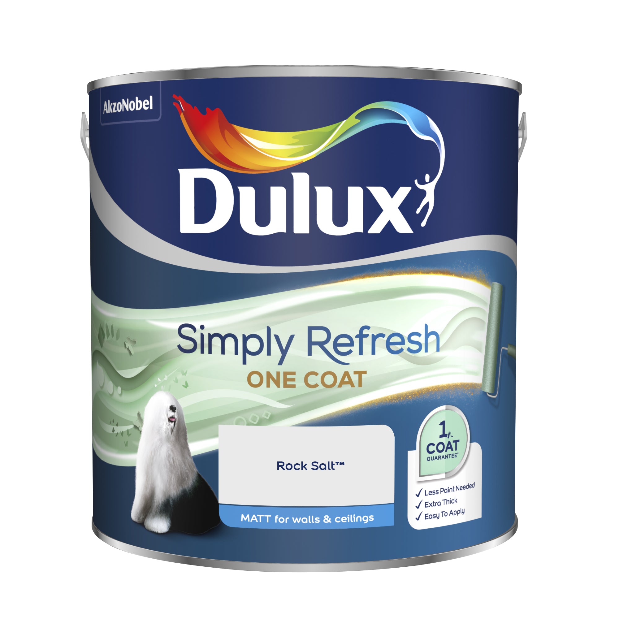 Dulux Simply Refresh One Coat Matt Rock Salt 2.5L