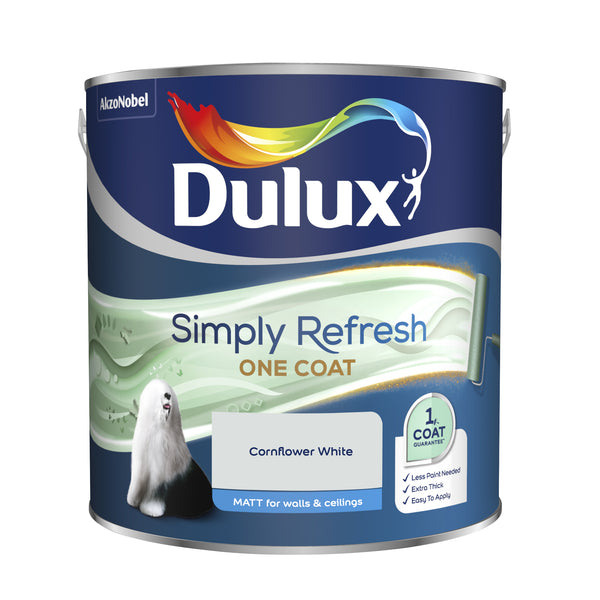 Dulux Simply Refresh One Coat Matt Cornflower White 2.5L