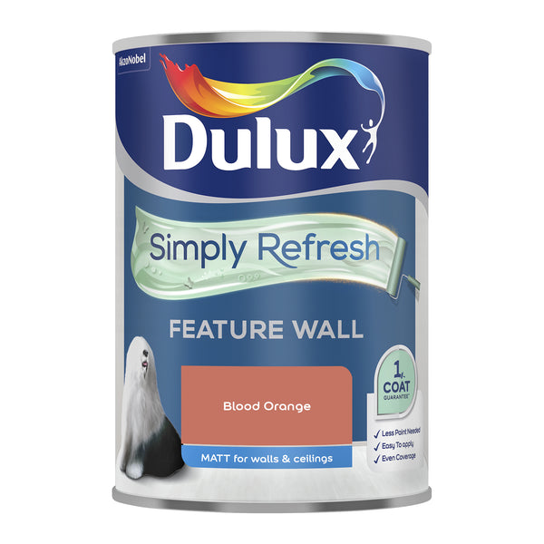 Dulux Simply Refresh One Coat Feature Wall Blood Orange 1.25L