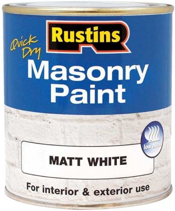 Rustins Masonry Paint Brilliant White 250ml/500ml