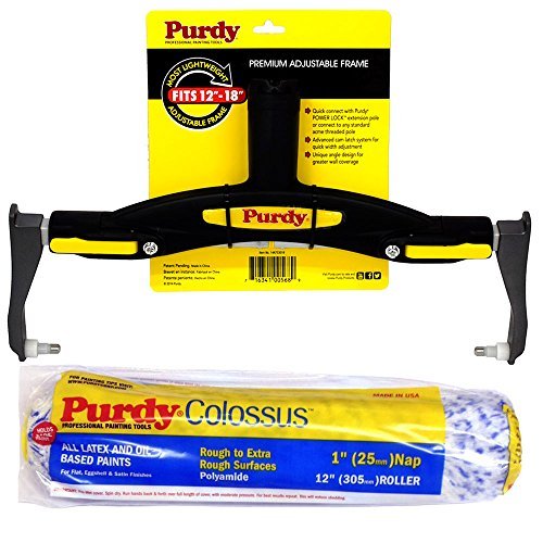 Purdy Adjustable Paint Roller Frame & Colossus 12" Sleeve