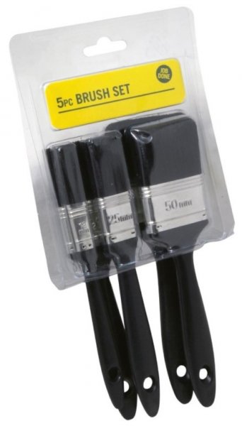 5 Piece Job Done Brush Set Clam Pack