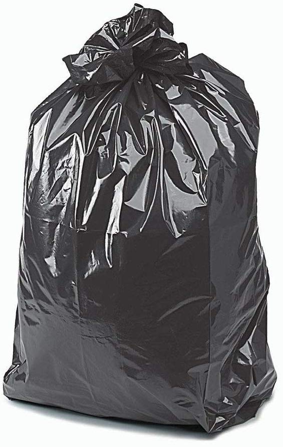 Heavy Duty Black Bin Bags Dustbin Rubbish Liner (Pack of 200)