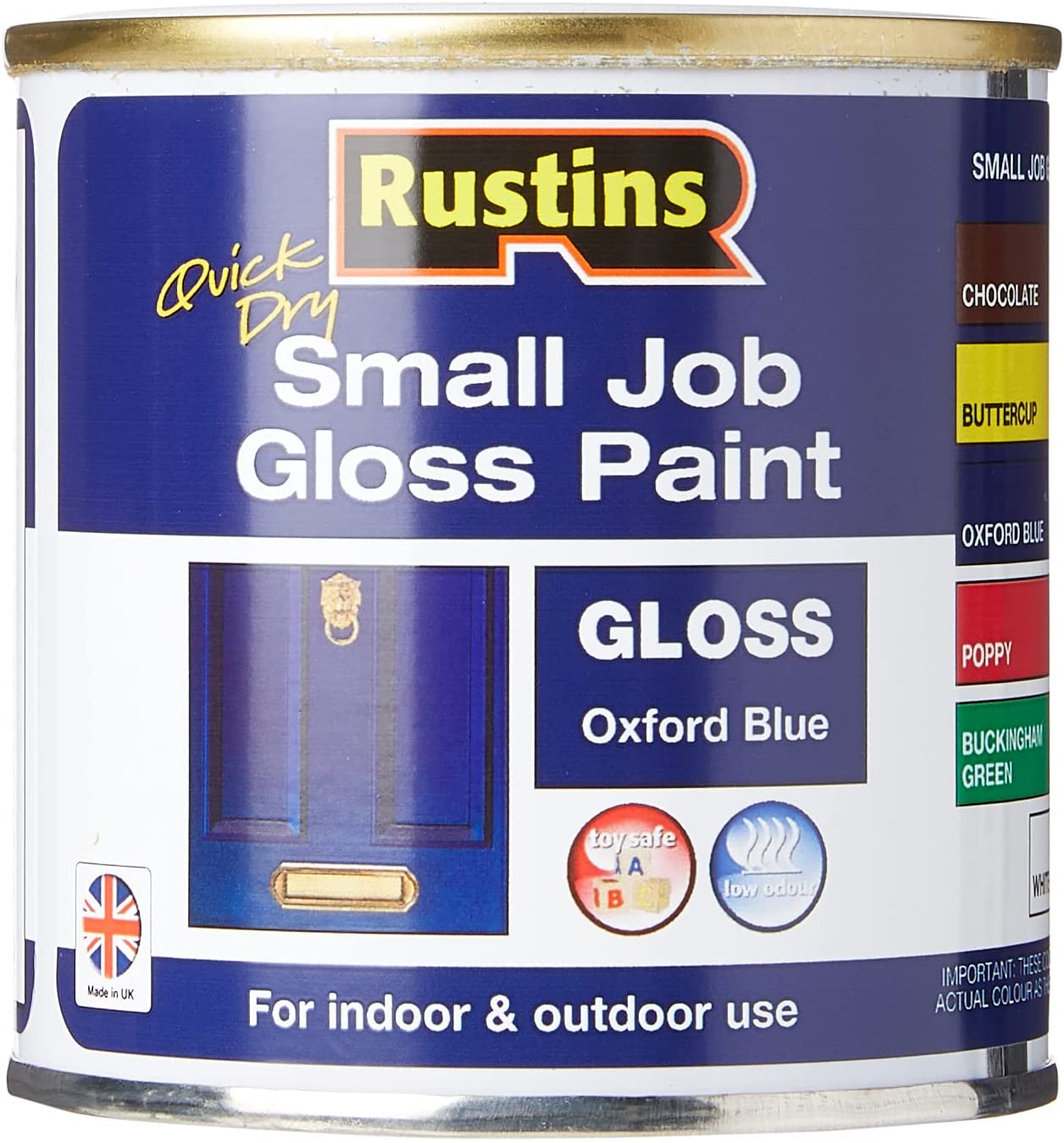 Rustins Quick Drying Small Job Gloss Oxford Blue 250ml