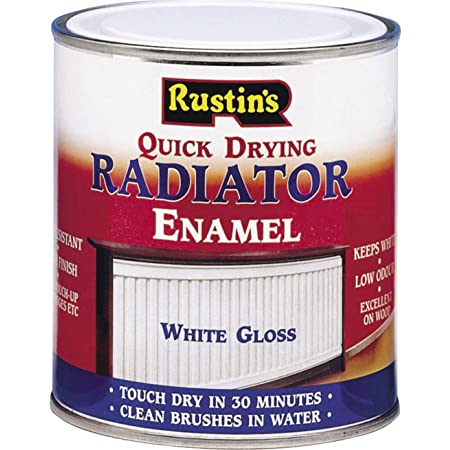 Rustins Quick Dry Radiator Paint Gloss 250ml/500ml/1L