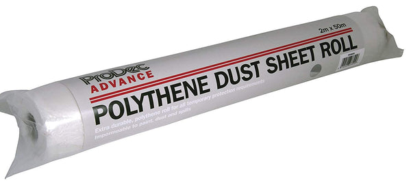 ProDec Advance Polythene Dust Sheet Roll 2m x 50m