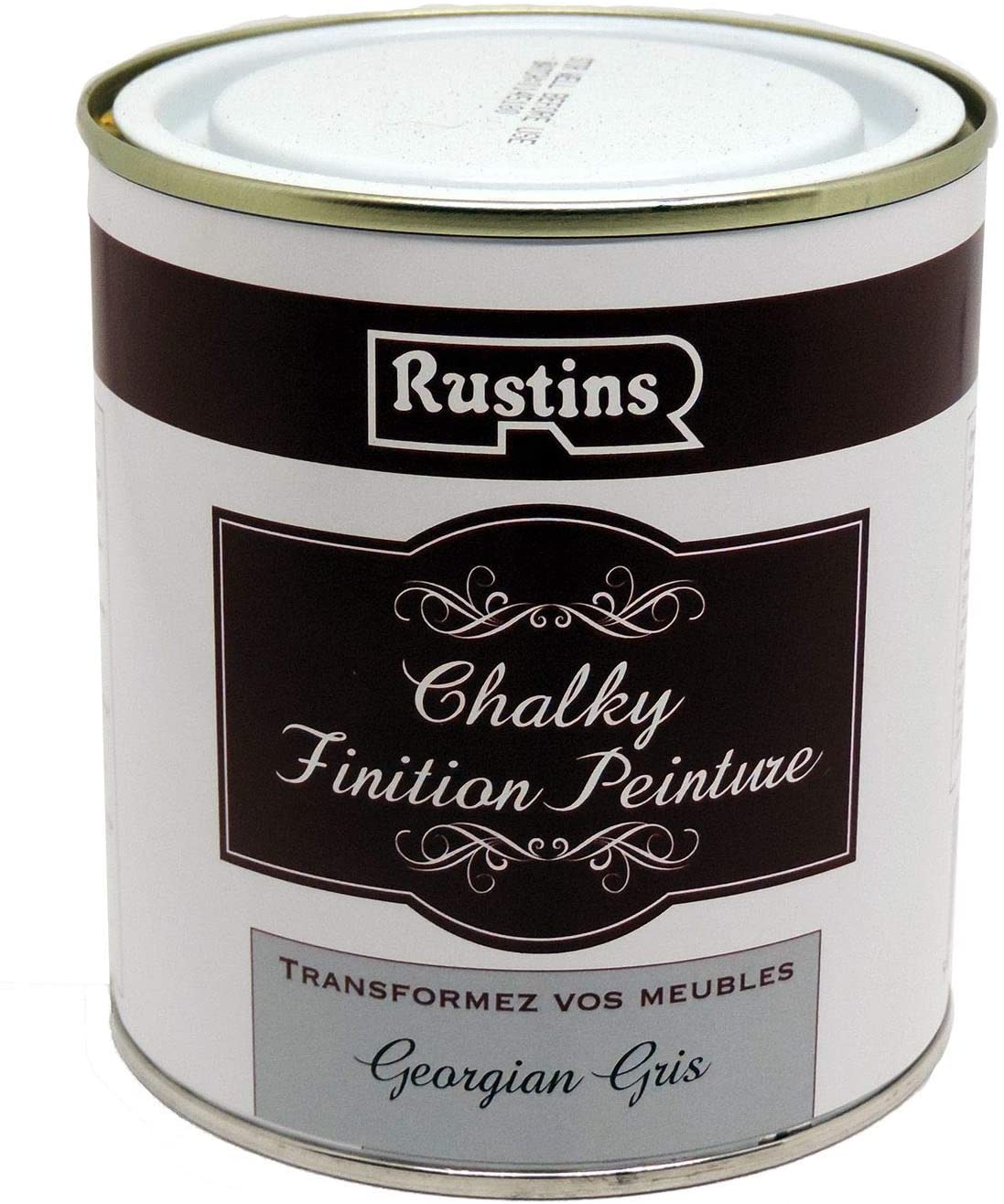 Rustins Chalky Finish Paint Georgian Grey 250ml/500ml