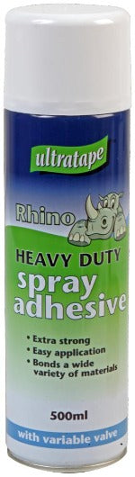 Rhino Heavy Duty Spray Adhesive 500ml