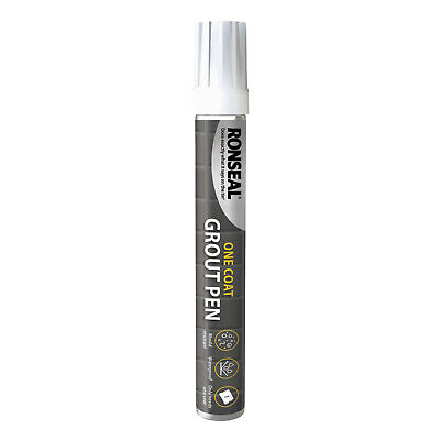 Ronseal One Coat Grout Pen Brilliant White 7ml/15ml