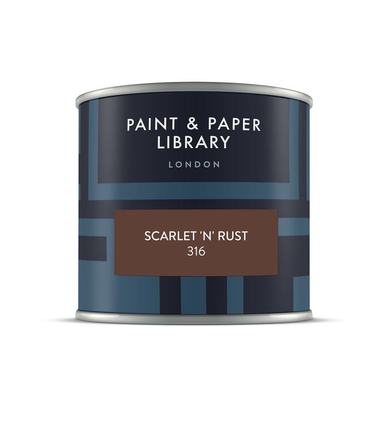Paint Library Pure Flat Emulsion 125 ml. Sample SCARLET 'N' RUST 316
