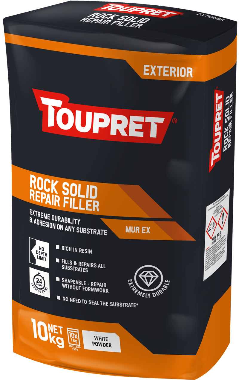 Toupret Rock Solid Repair Filler (Murex) 10x 1kg bag in bag
