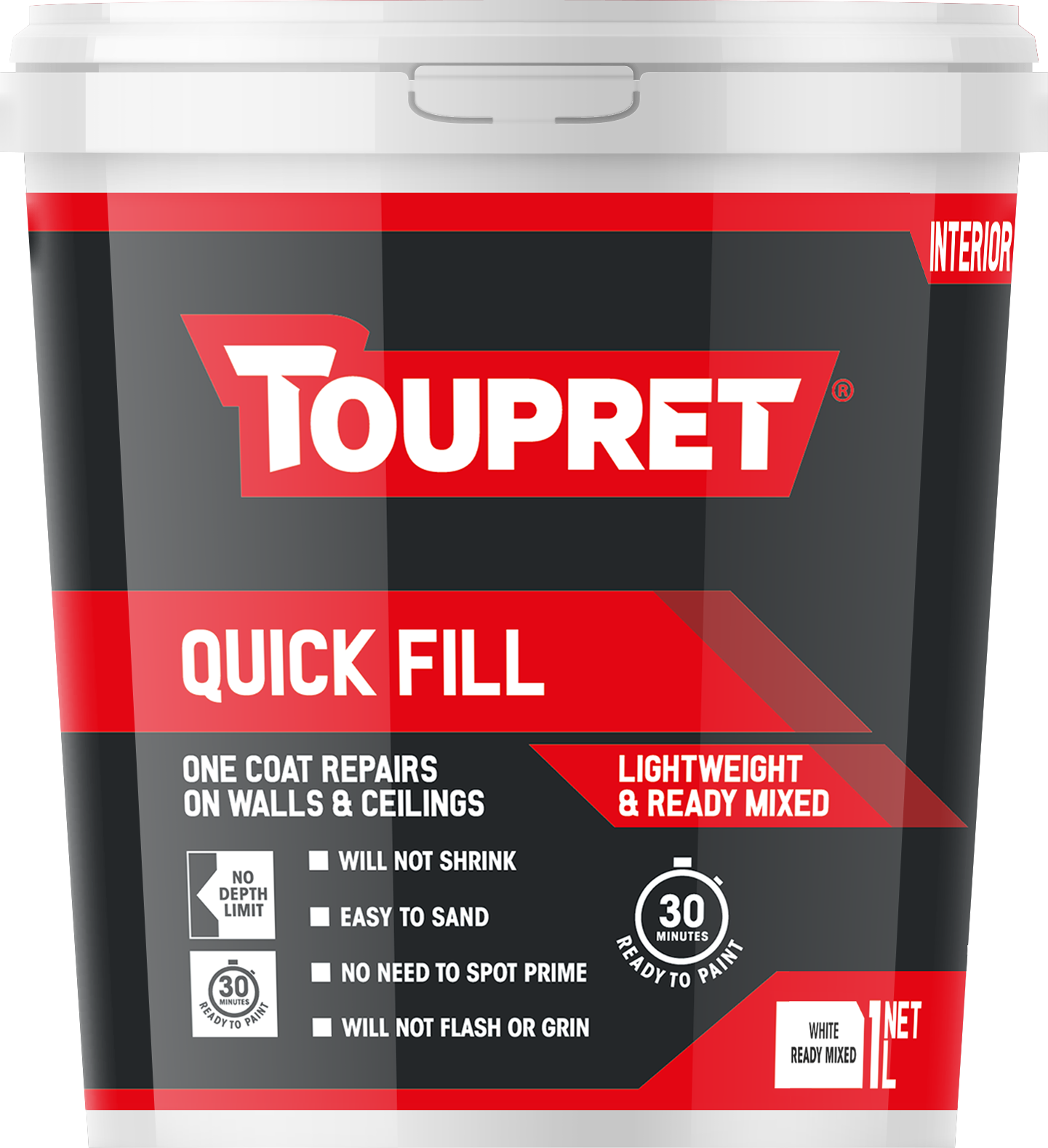 Toupret Quick Fill (Lightweight & Ready Mixed) 1L
