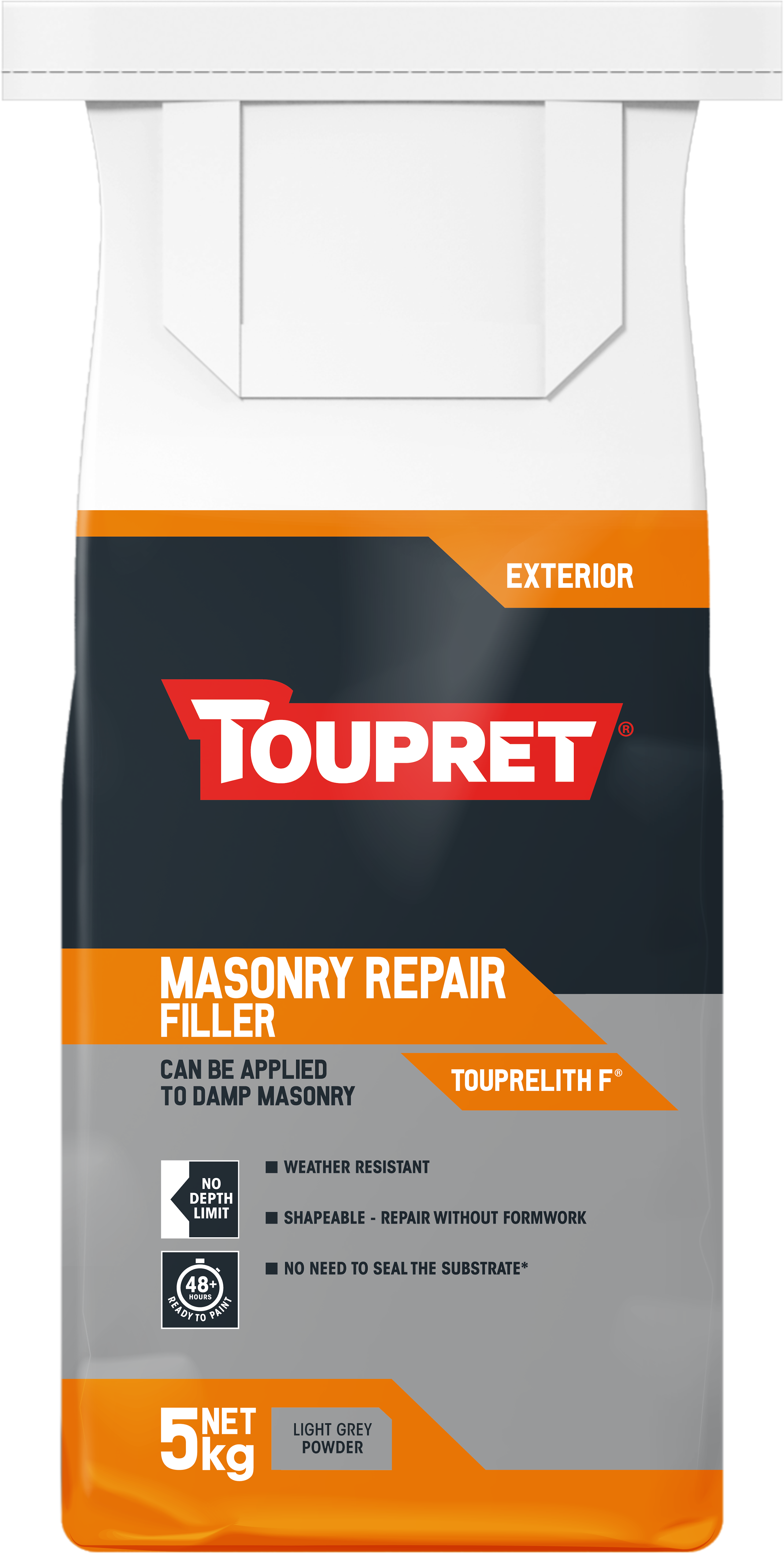 Toupret Masonry Repair Filler (Touprelith F) 5kg