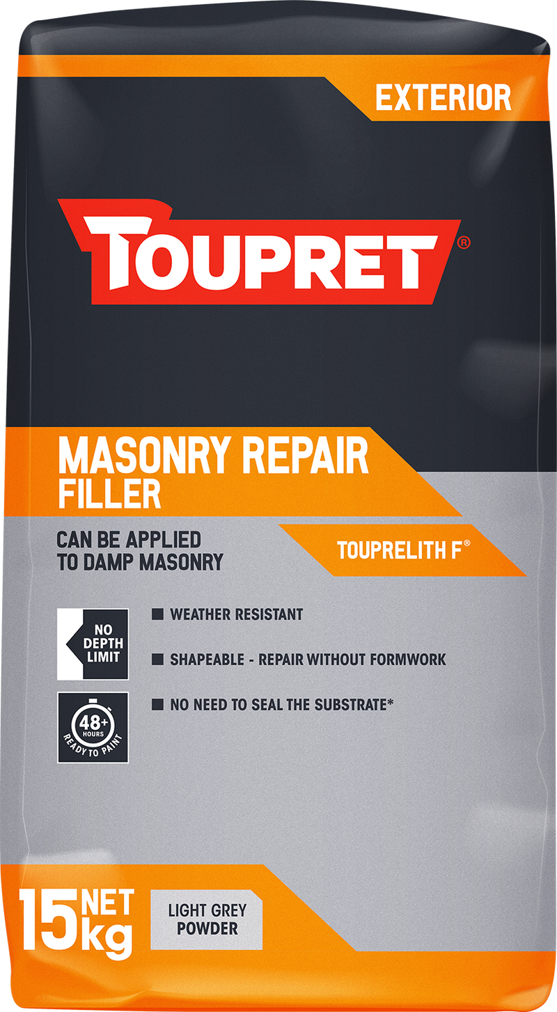 Toupret Masonry Repair Filler (Touprelith F) 15kg