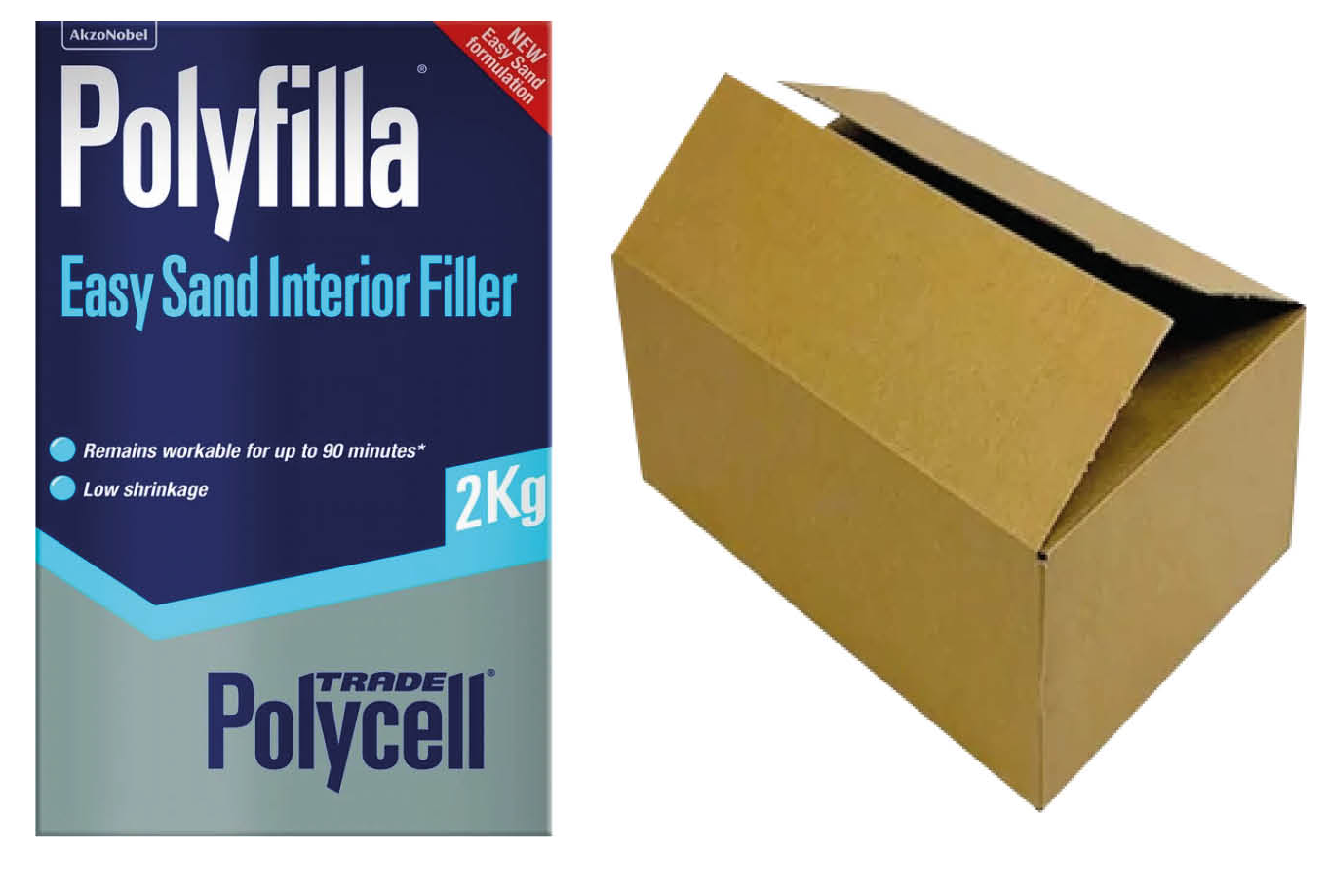 Polycell Trade Polyfilla Easy Sand Interior Filler (Box Quantity)