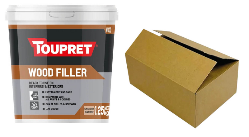 Toupret Wood Filler (Natural Wood, Ready Mixed, Int/Ext) 1.25g (Box of 6)