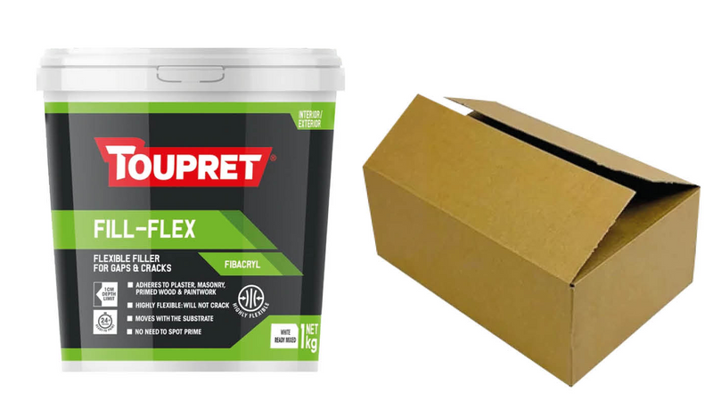 Toupret Fill-Flex (Fibacryl, Ready Mixed, Int/Ext) 1kg (Box of 6)