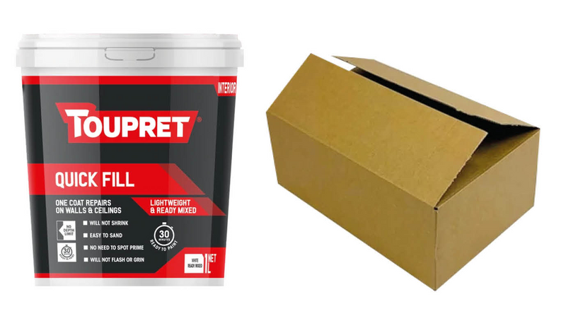 Toupret Quick Fill (Lightweight & Ready Mixed) 1L (Box of 6)