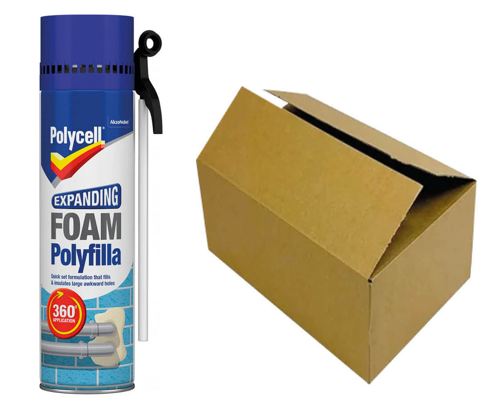 Polycell Expanding Foam Filler (Box Quantity) 825ml (Box Of 12)