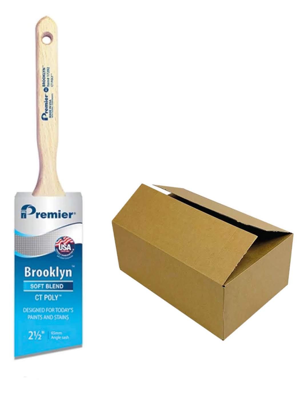 Premier Brooklyn™ Angle Brush USA (Box of 6)