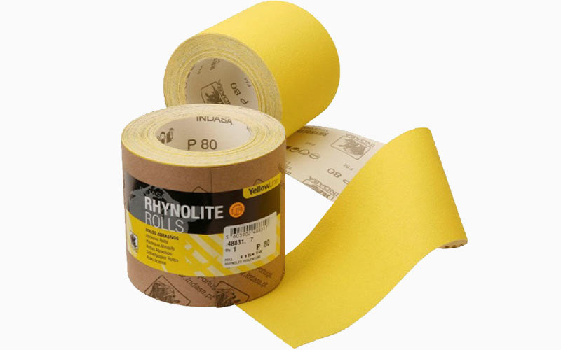 Indasa Rhynolite Yellow Roll Sandpaper 5m
