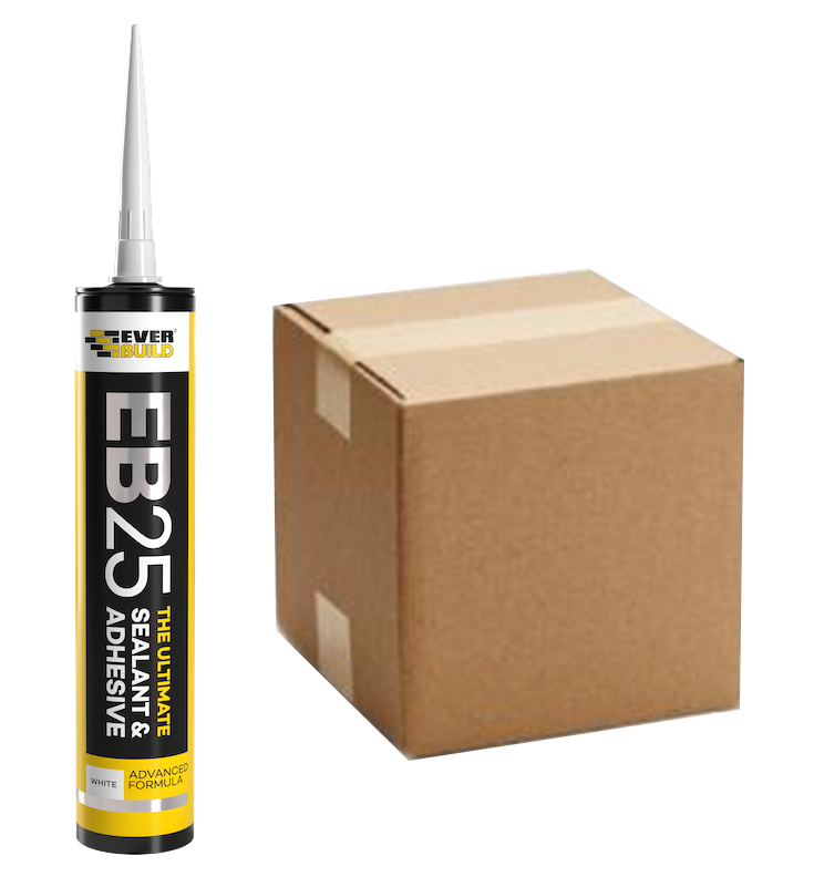 Everbuild EB25 Sealant & Adhesive Cartridge - Box of 12