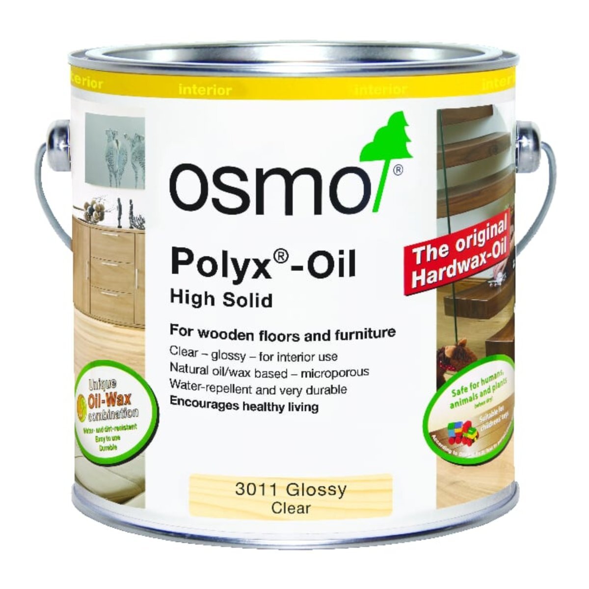 Osmo Polyx-Oil (3011) Clear Gloss 750ml/2.5L