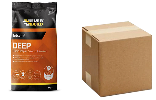 Everbuild Jetcem Deep Rapid Repair Sand & Cement (Box Quantity)