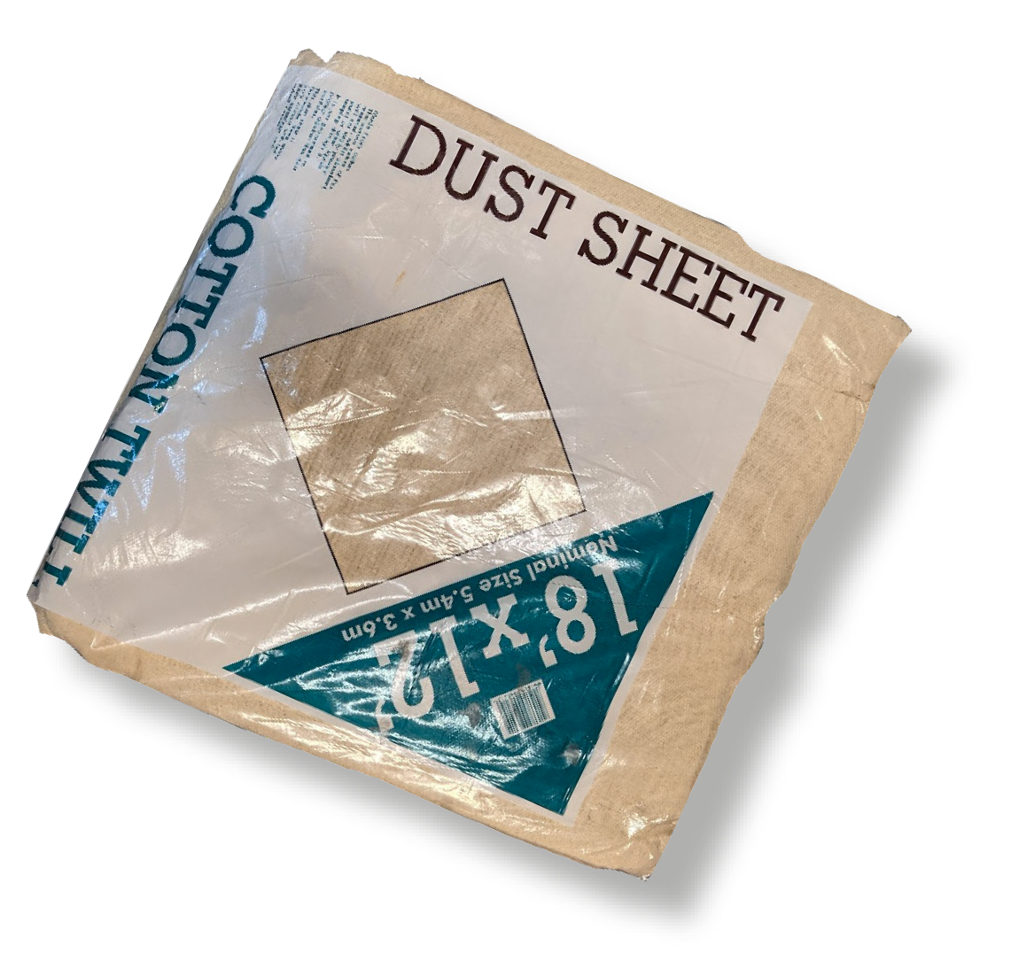 Heavy Duty Cotton Twill Dust Sheet 18' x 12'