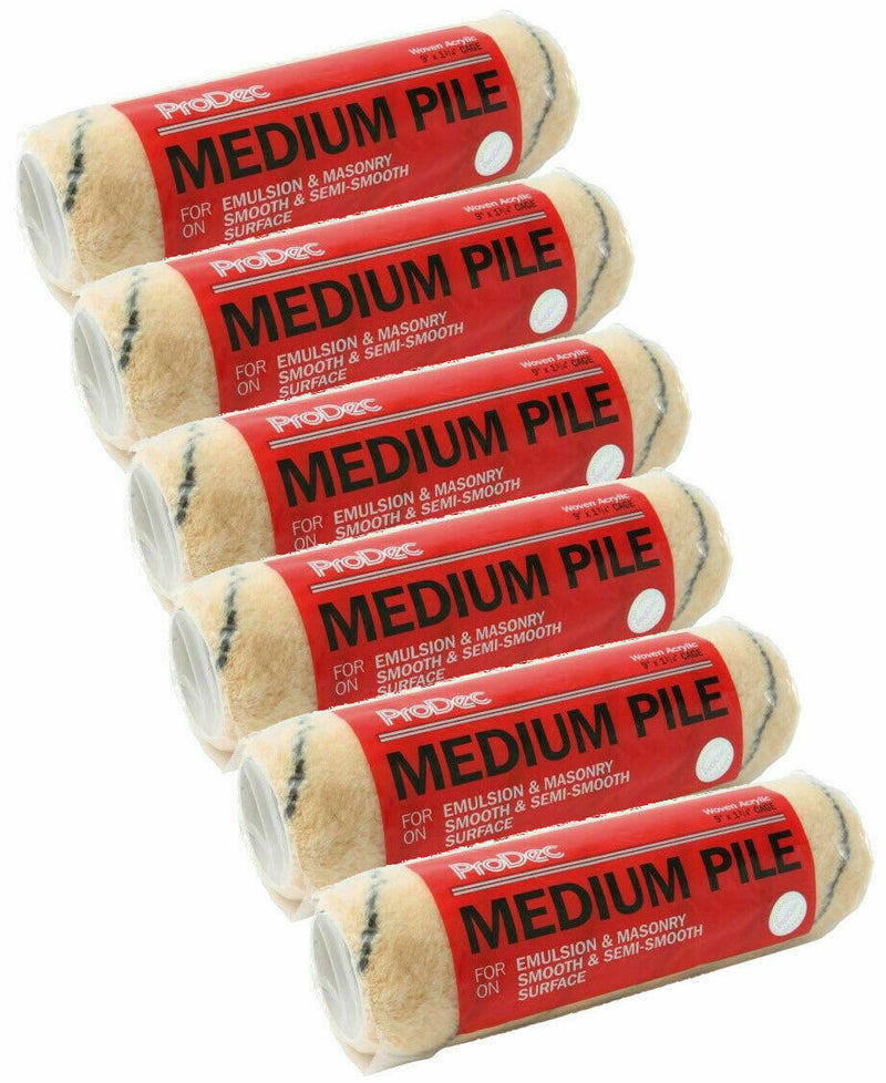 9" ProDec Medium Pile Sleeves (Pack of 6)