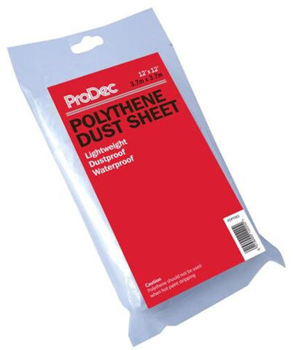 Prodec Polythene Dust Sheet 12' x 12'