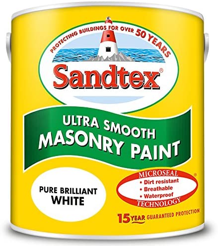 Sandtex Ultra Smooth Masonry Pure Brilliant White 2.5L