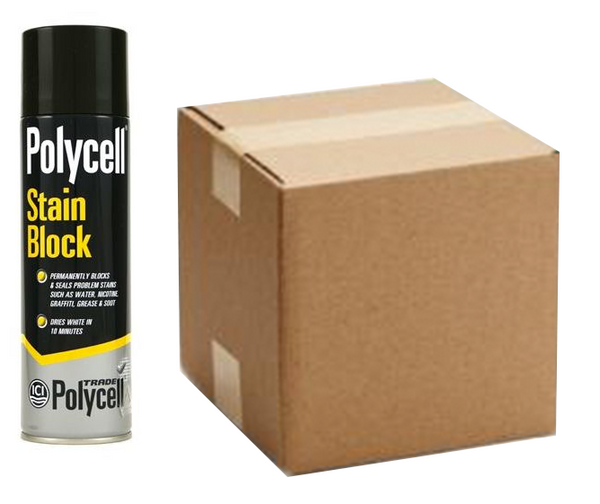 Polycell Trade Stain Block Spray 500ml - Box of 10